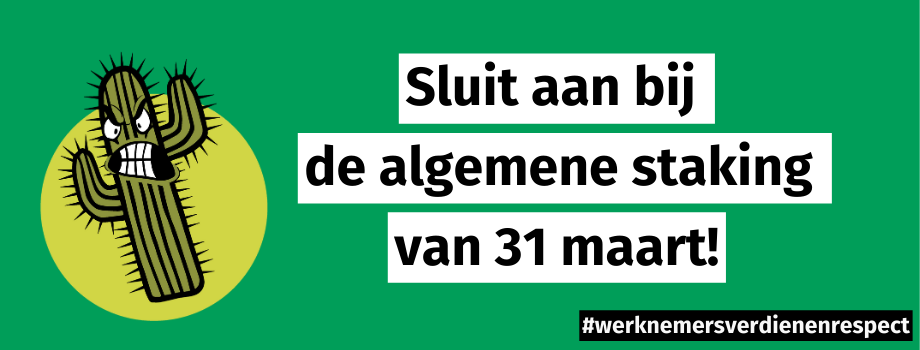 banner over de stakingsdag