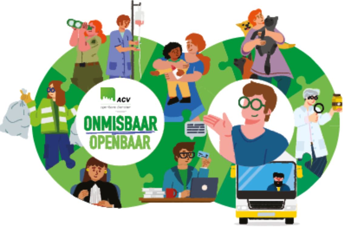 logo ACV Openbare Diensten met tekst onmisbaar openbaar